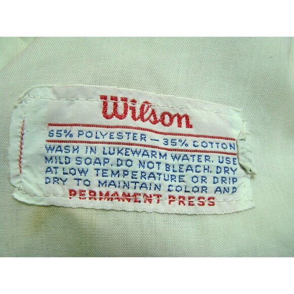 Wilson Mens 38 White Tennis Shorts Side Pockets Sports Casual Athletics Vtg 1970 - Picture 6 of 9